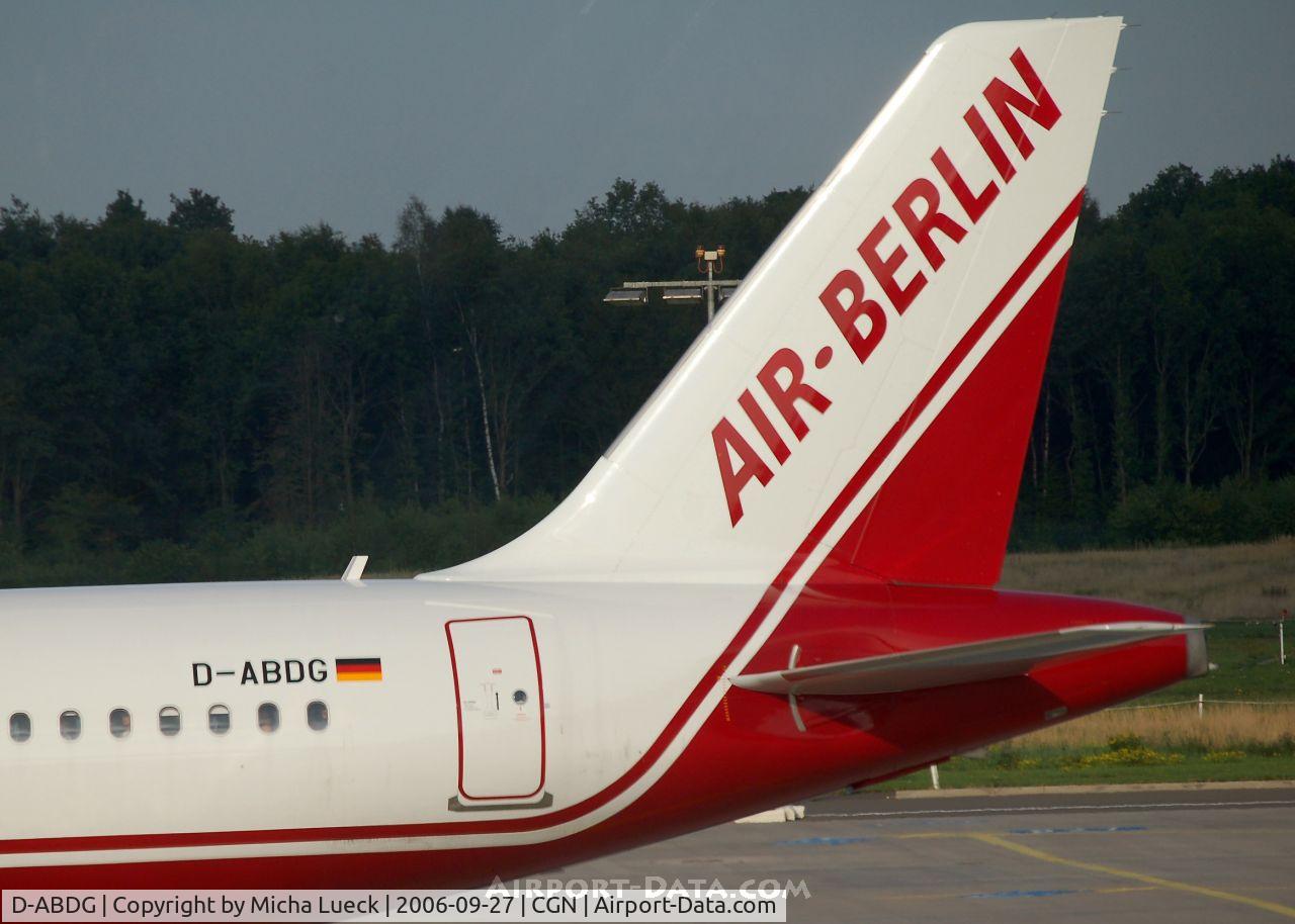 D-ABDG, 1999 Airbus A320-214 C/N 2835, At Cologne/Bonn