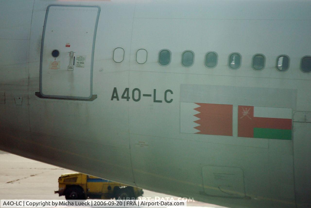 A4O-LC, 1994 Airbus A340-312 C/N 040, At Frankfurt
