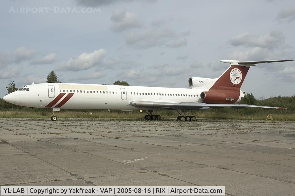 YL-LAB, 1981 Tupolev Tu-154B-2 C/N 81A515, Latpass Tupolev 154 stored at RIX