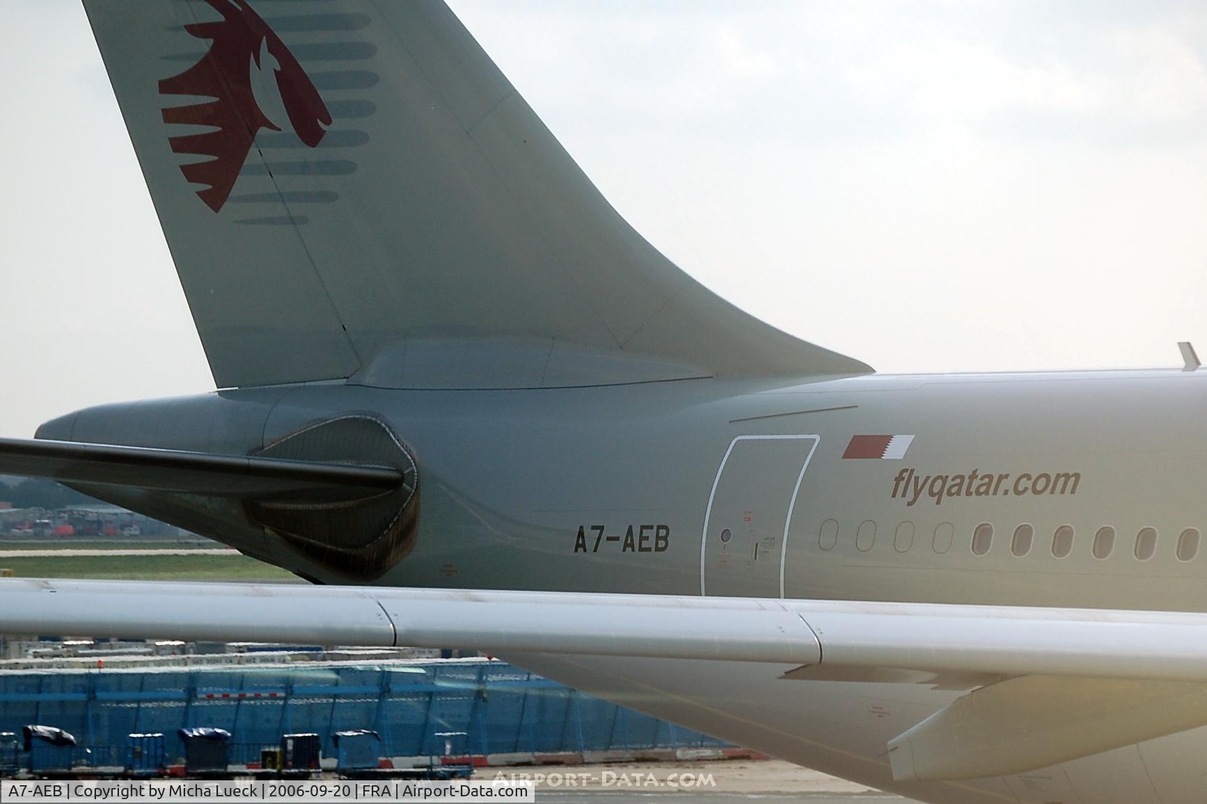 A7-AEB, 2004 Airbus A330-302 C/N 637, At Frankfurt