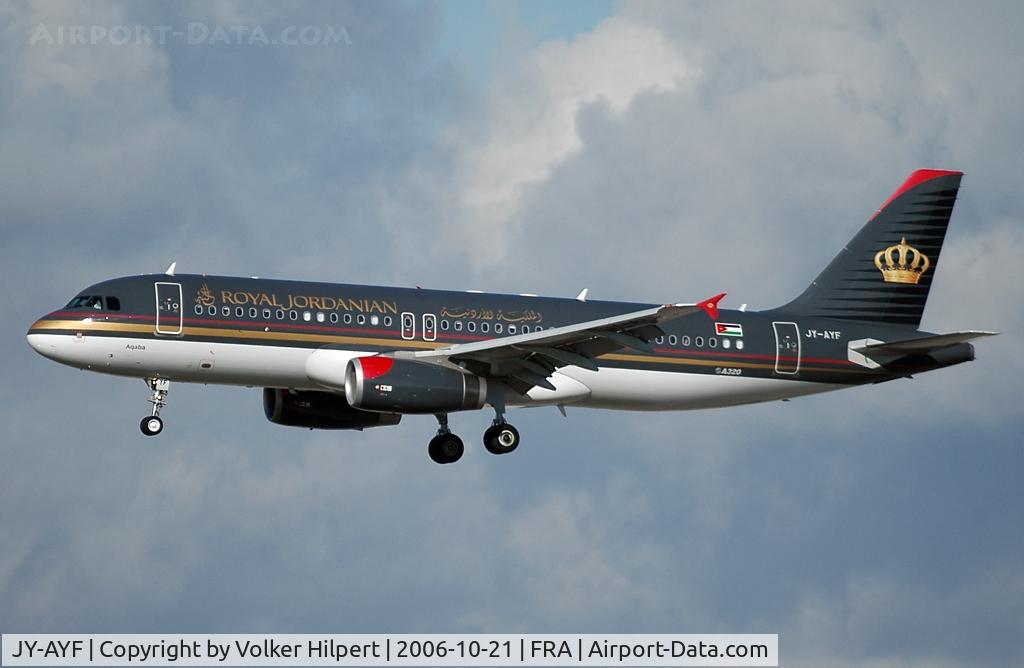 JY-AYF, 2006 Airbus A320-232 C/N 2692, Royal Jordanian Airlines A320-232