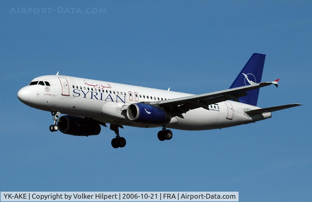 YK-AKE, 1999 Airbus A320-232 C/N 1085, Syrian Airlines A320-232