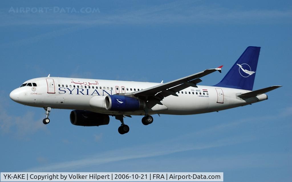 YK-AKE, 1999 Airbus A320-232 C/N 1085, Syrian Airlines A320-232