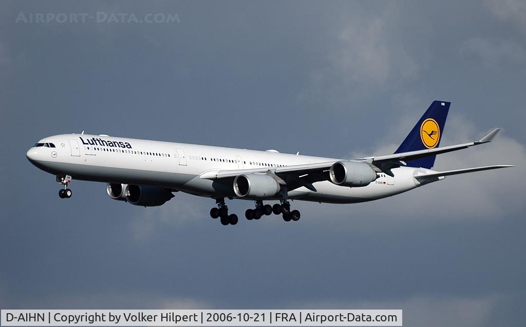D-AIHN, 2006 Airbus A340-642 C/N 763, Lufthansa A340-642