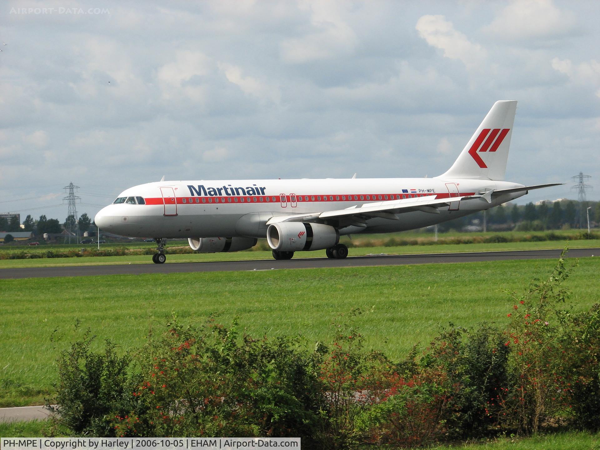 PH-MPE, 2003 Airbus A320-232 C/N 1945, Just landed in Amsterdam RWY 18C