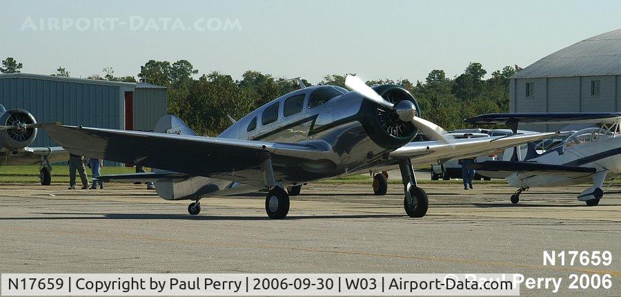 N17659, 1940 Spartan 7W Executive C/N 22, Not parking yet, just taxiing through the static area