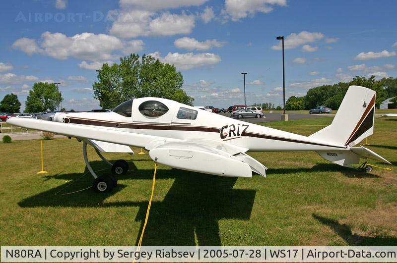 N80RA, 1984 Rutan Model 72 Grizzly C/N 001, museum