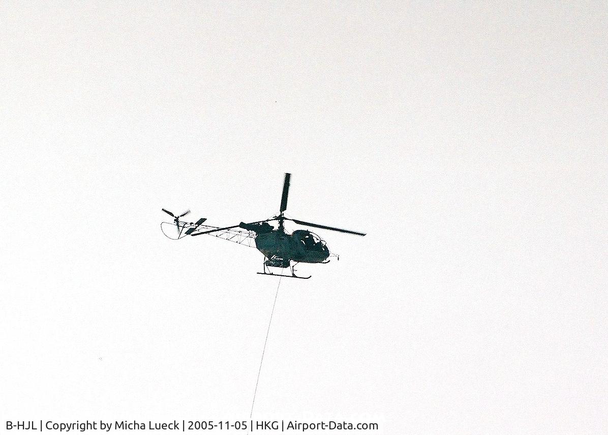B-HJL, Aérospatiale SA-315B Lama C/N 2618, At work in Hong Kong