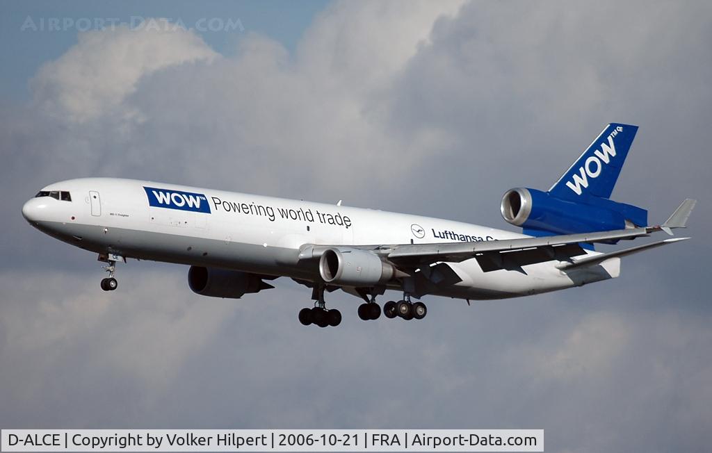 D-ALCE, 1998 McDonnell Douglas MD-11F C/N 48785, Lufthansa Cargo MD-11F in special colours