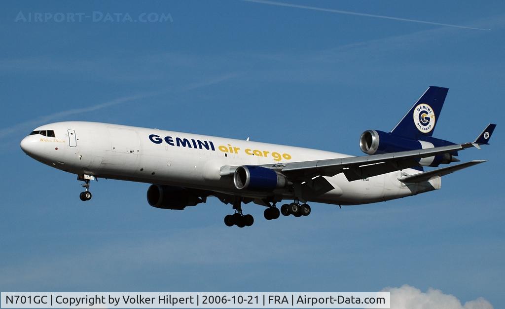N701GC, 1991 McDonnell Douglas MD-11F C/N 48434, Gemini Air Cargo MD-11F