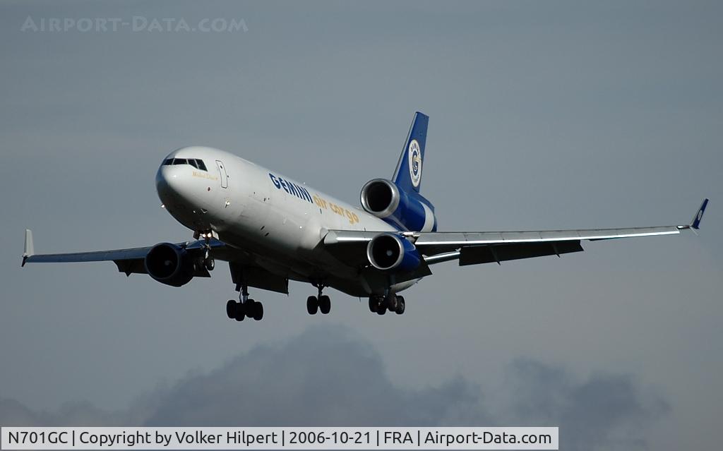 N701GC, 1991 McDonnell Douglas MD-11F C/N 48434, Gemini Air Cargo MD-11F