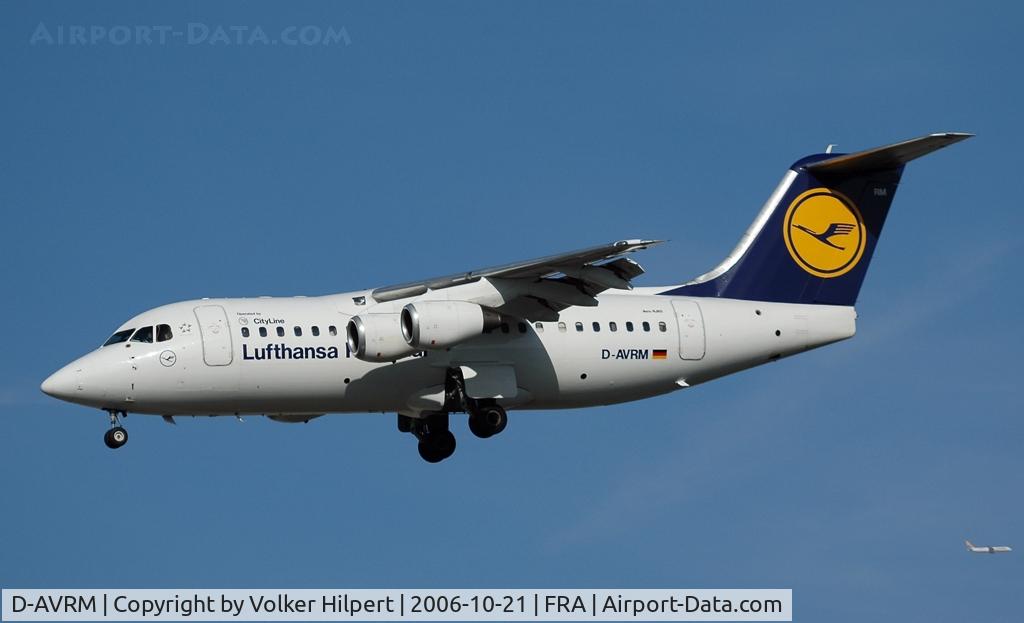 D-AVRM, 1996 British Aerospace Avro 146-RJ85 C/N E.2288, Lufthansa Cityline BAe Avro Regionaljet RJ 85