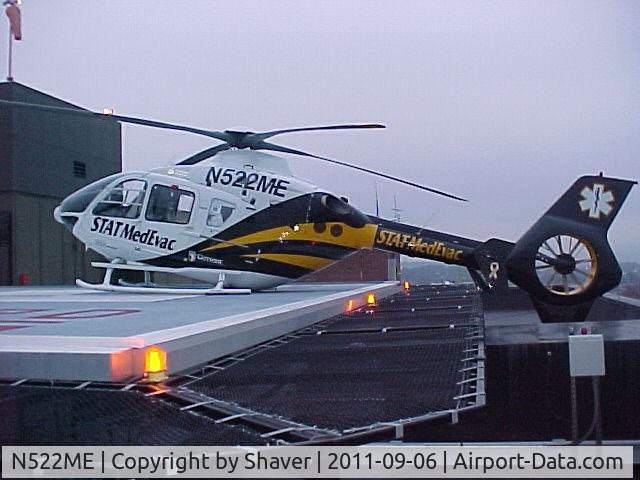 N522ME, 2000 Eurocopter EC-135T-1 C/N 0144, Hard landing at Harrisburg Hospital
