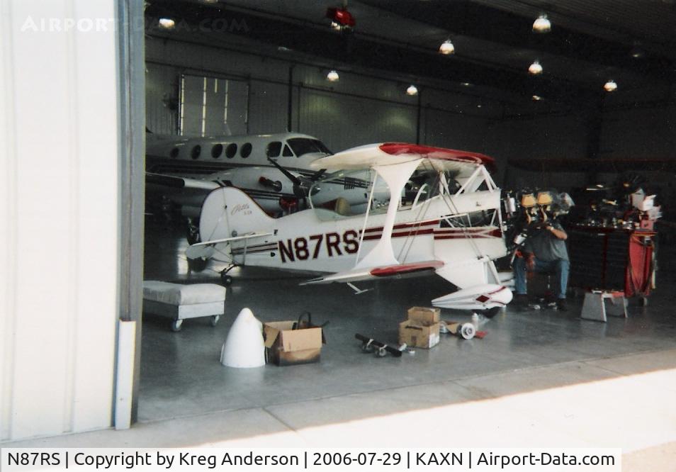N87RS, 1974 Aerotek Pitts S-2A Special C/N 2076, Working on the engine on a nice afternoon