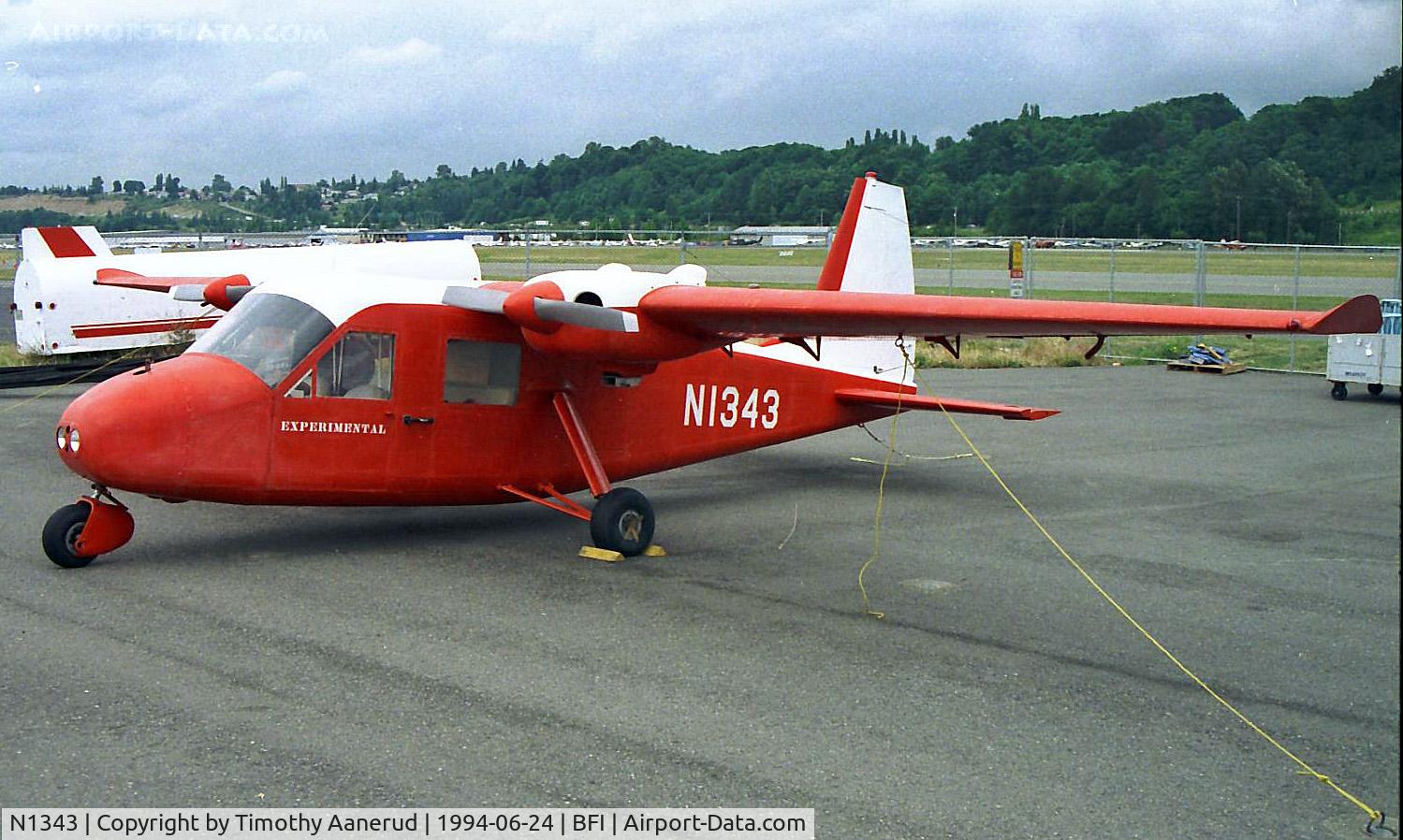 N1343, 1967 Wickham Model B C/N 1, Parked outside at the Seattle Museum of Flight, recently spotted in EAA Sport Aviation, Sep 2006, page 71; Attending the Arlington, WA 2006 Fly-In.