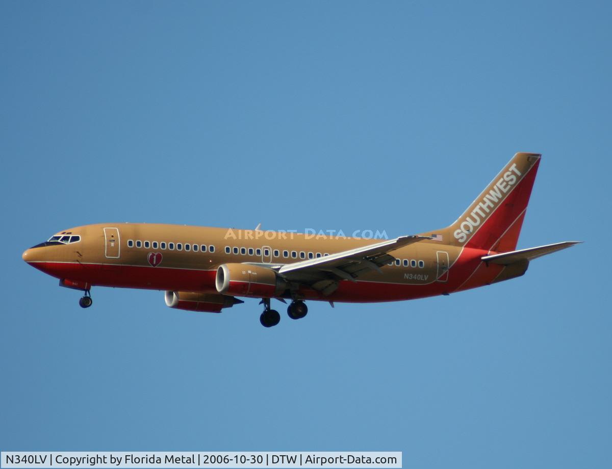 N340LV, 1987 Boeing 737-3K2 C/N 23738, Southwest 737-300