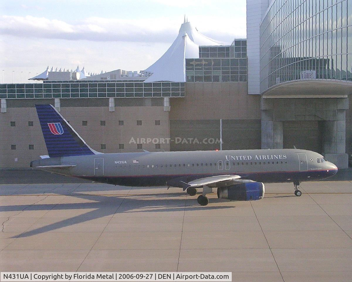 N431UA, 1996 Airbus A320-232 C/N 571, UA at DEN
