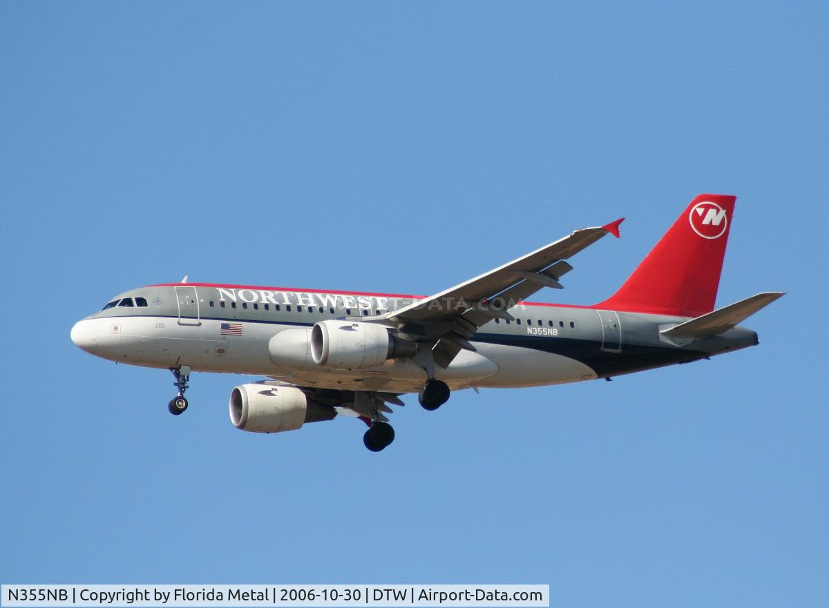 N355NB, 2002 Airbus A319-114 C/N 1839, NW A319