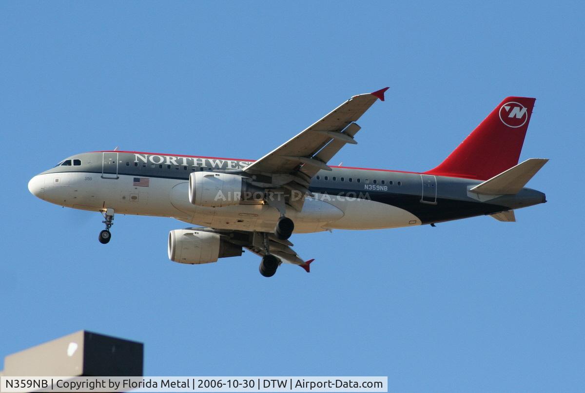 N359NB, 2003 Airbus A319-114 C/N 1923, NW A319