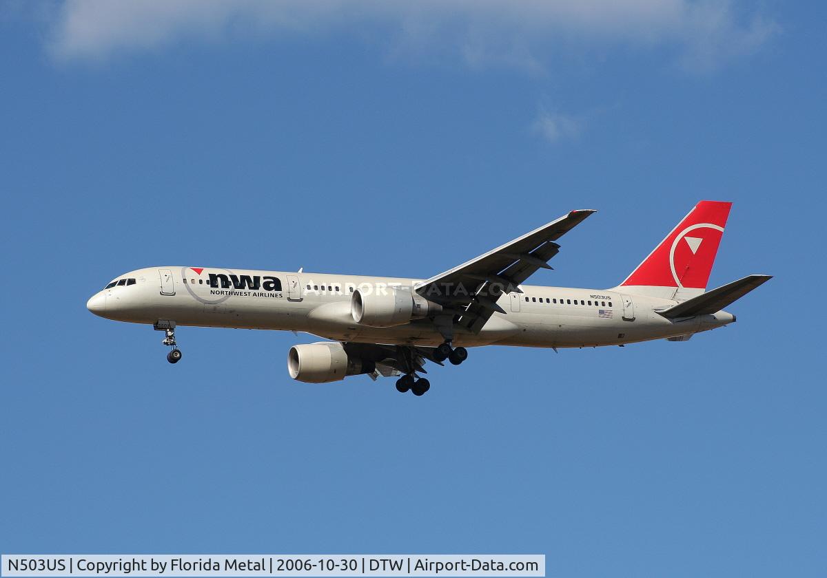 N503US, 1985 Boeing 757-251 C/N 23192, NW 752