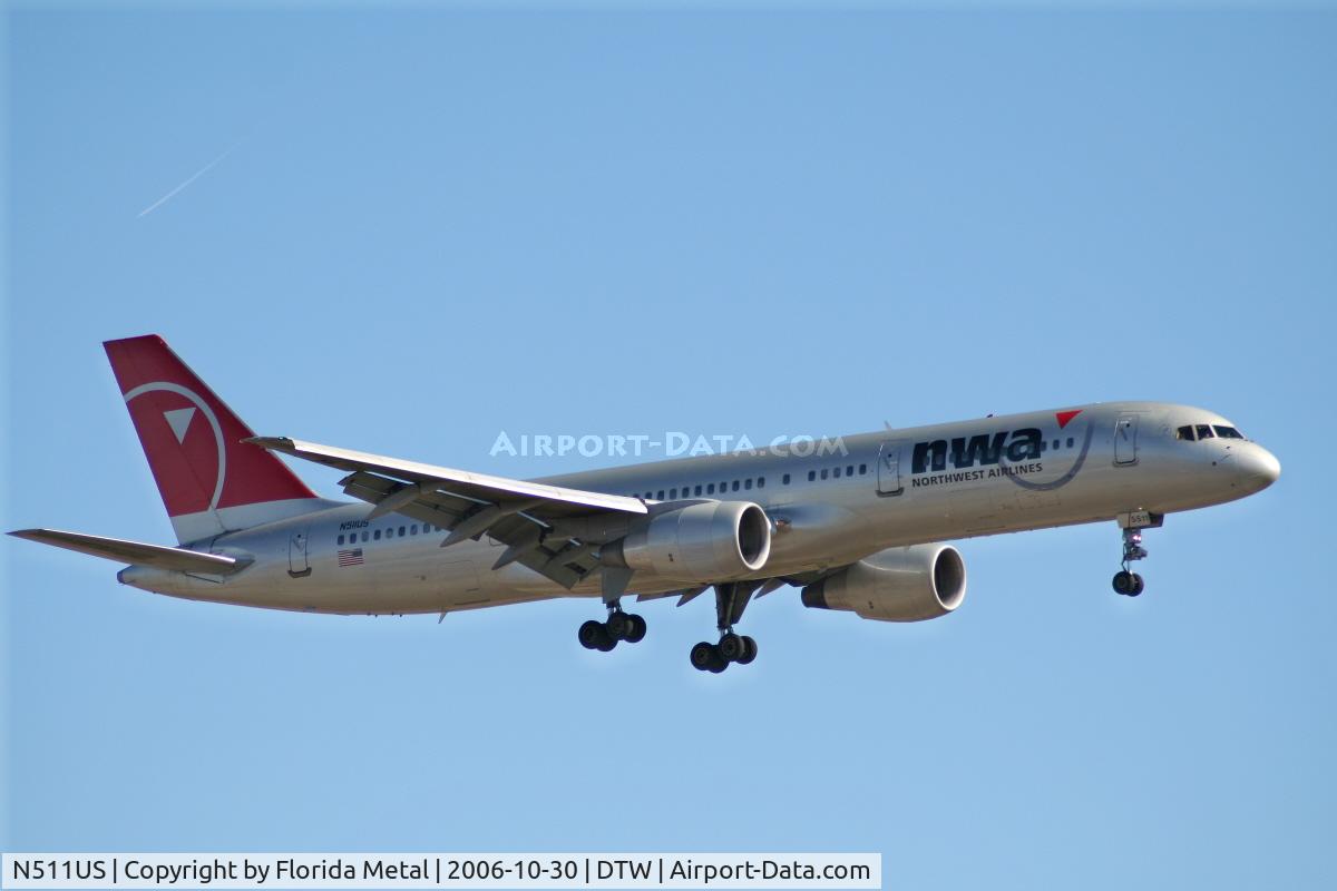 N511US, 1985 Boeing 757-251 C/N 23199, NW 752