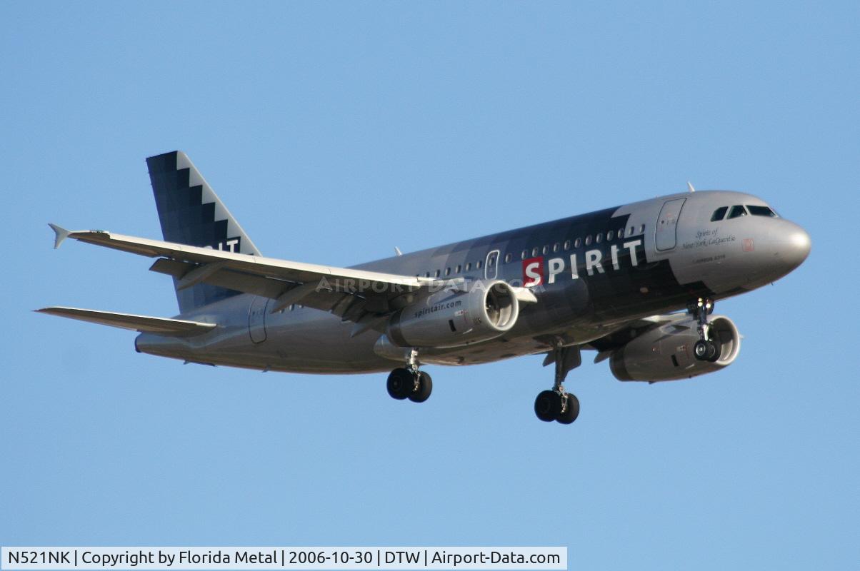 N521NK, 2006 Airbus A319-132 C/N 2797, Spirit A319