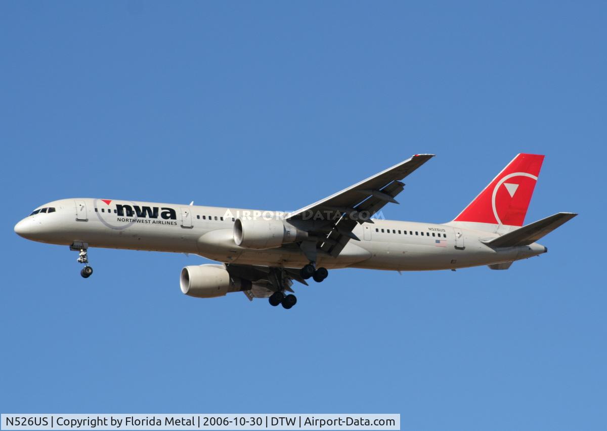 N526US, 1987 Boeing 757-251 C/N 23620, NW 752