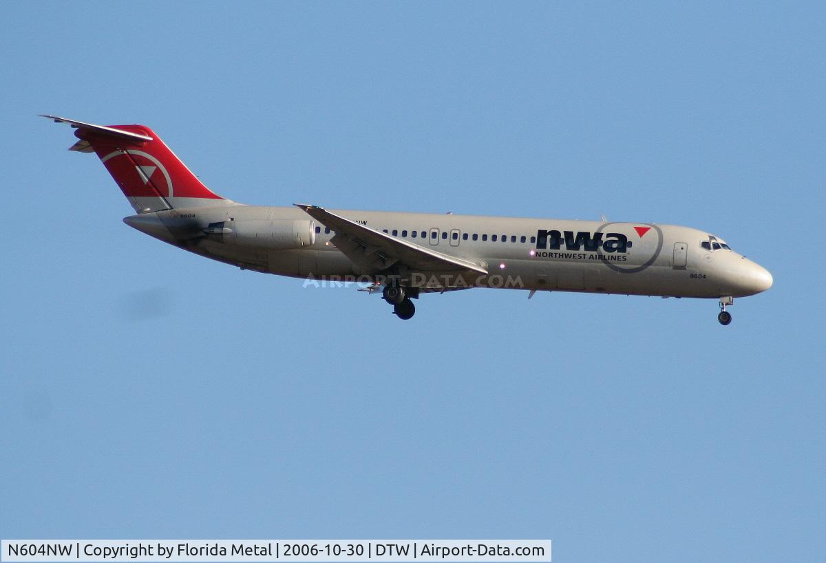 N604NW, 1968 Douglas DC-9-32 C/N 47222, NW DC-9