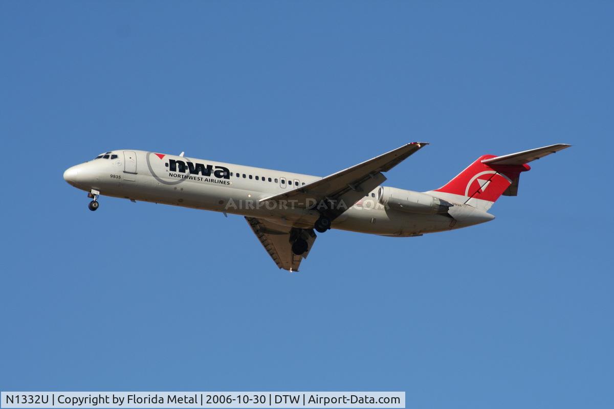 N1332U, 1969 Douglas DC-9-31 C/N 47404, Northwest DC-9
