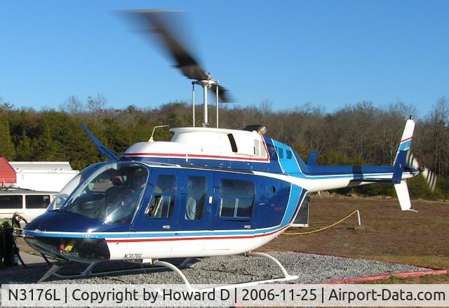N3176L, 1983 Bell 206L-1 LongRanger II C/N 45648, Shot at Private Heliport, Sevierville Tn.
