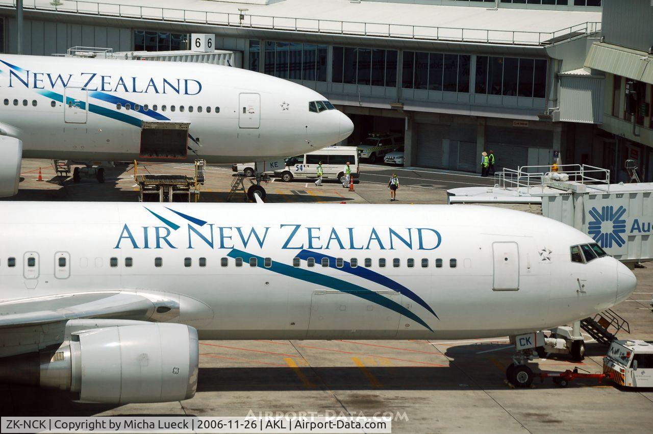 ZK-NCK, 1997 Boeing 767-319/ER C/N 26971, In the background B 777-200 (ZK-OKE)