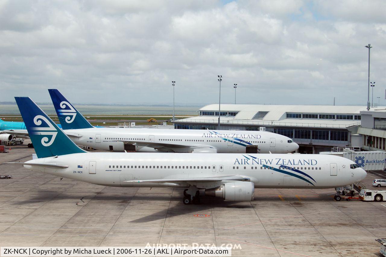 ZK-NCK, 1997 Boeing 767-319/ER C/N 26971, In the background B 777-200 (ZK-OKE)