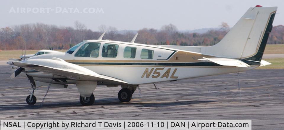 N5AL, 1973 Beech 58 Baron C/N TH-356, 1973 Beech 58 in Danville Va.