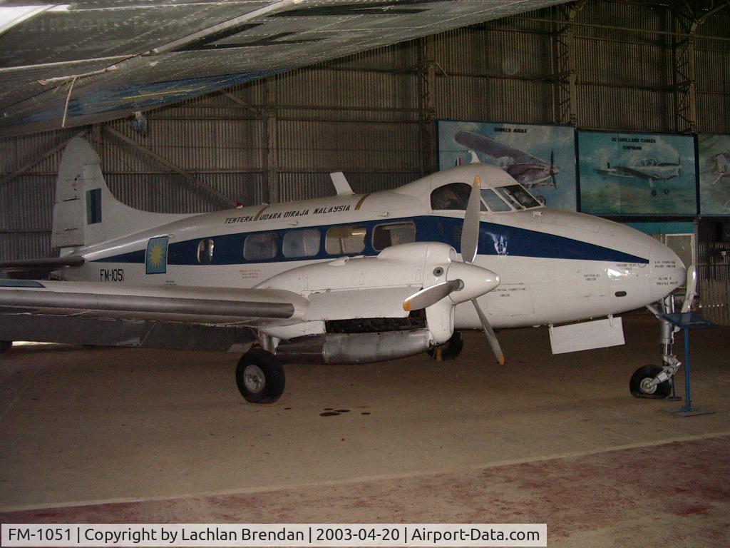 FM-1051, De Havilland DH-104 Dove 8 C/N 04521, De Haviland DH.104 Dove at the Royal Malaysian Air Force Museum