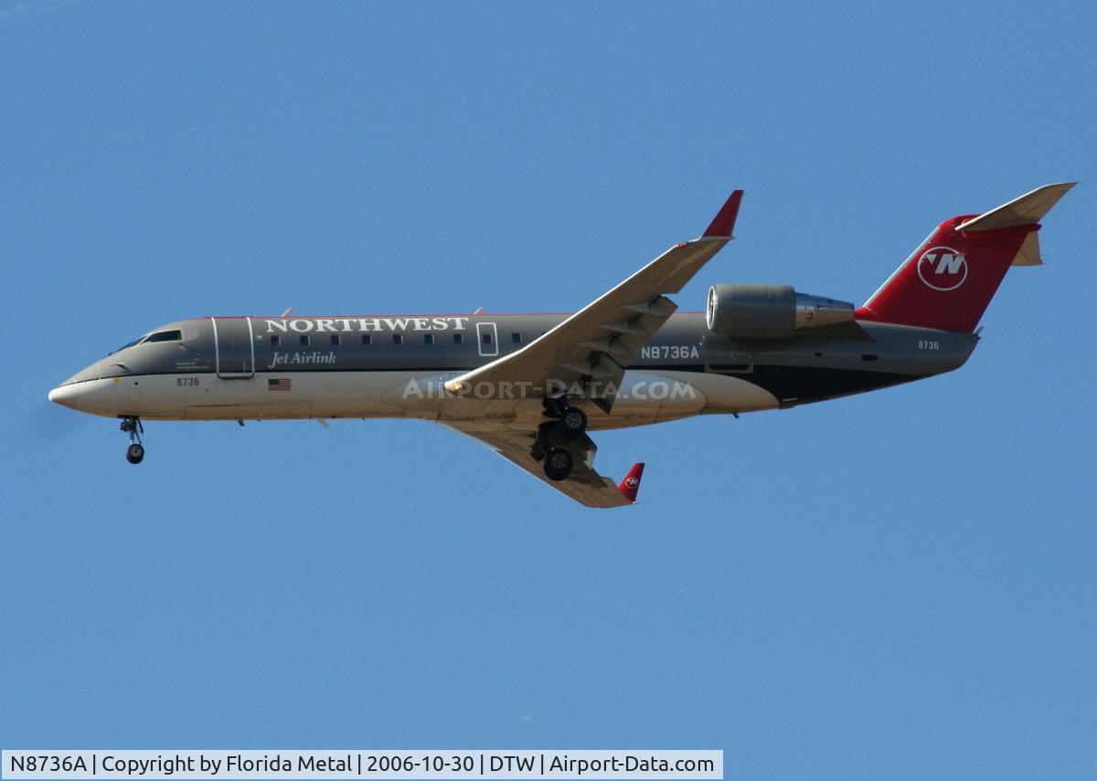 N8736A, 2003 Canadair CRJ-440 (CL-600-2B19) Regional Jet C/N 7736, CRJ