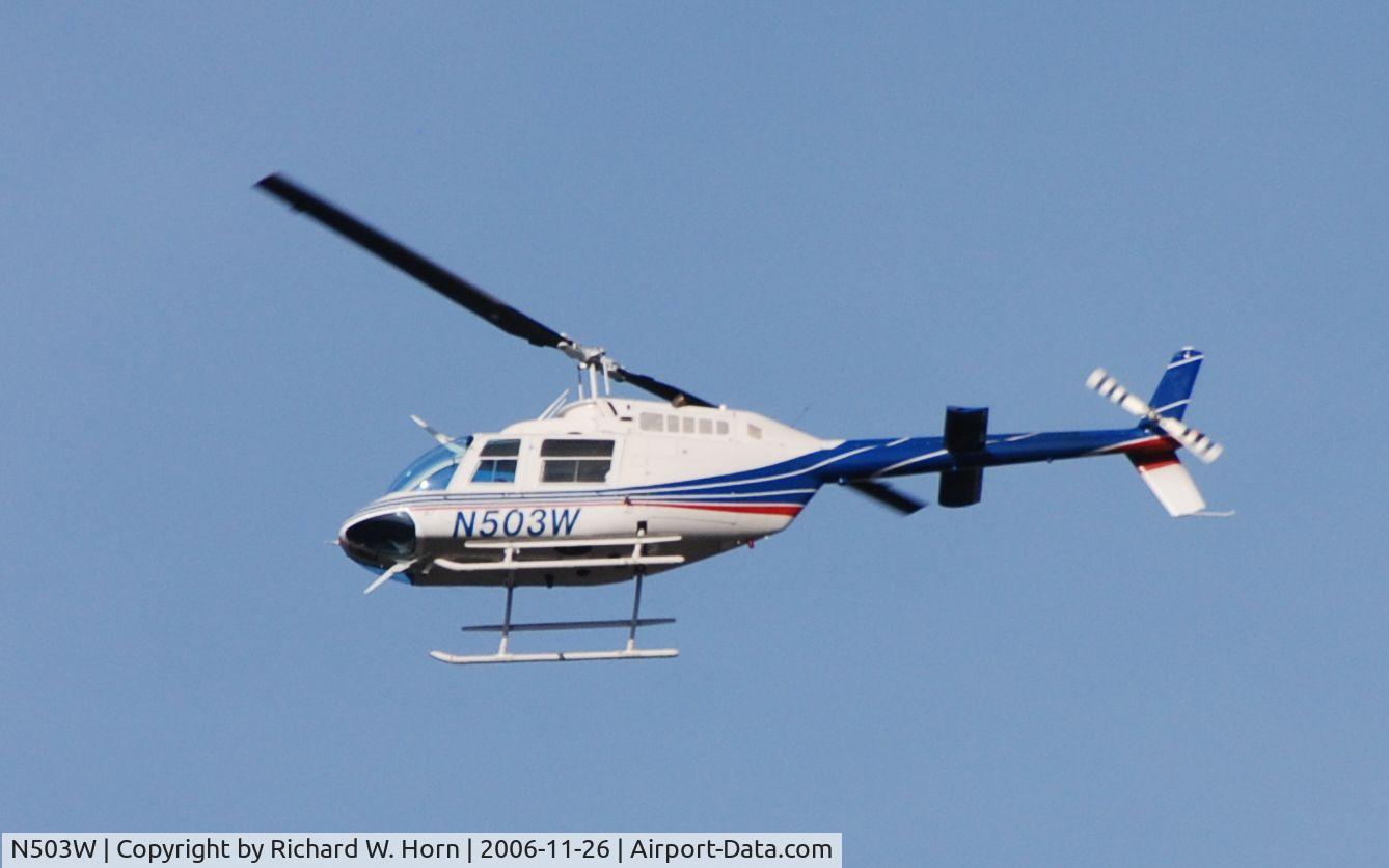 N503W, 1972 Bell 206B C/N 823, during aerial survey over IS-80 in Parsippany, NJ
