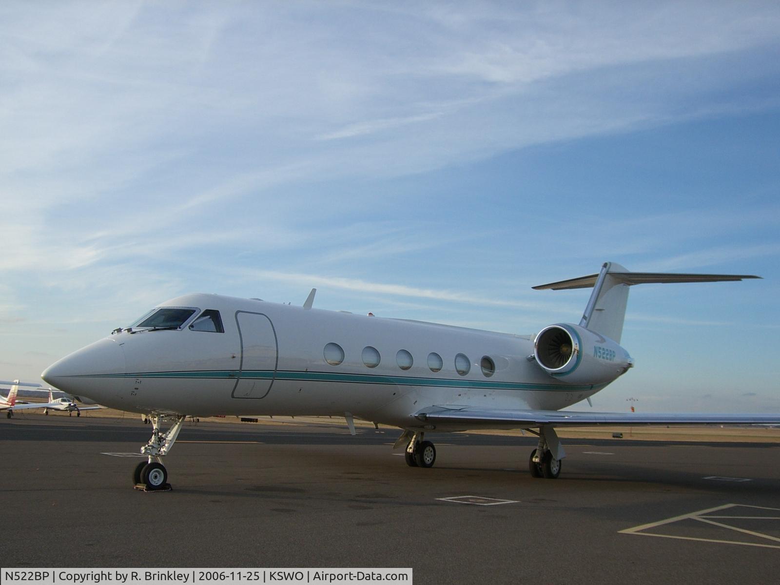 N522BP, 2006 Gulfstream Aerospace GV-SP (G550) C/N 5135, T. Boone Pickens' G-IV @ KSWO for OU-OSU game