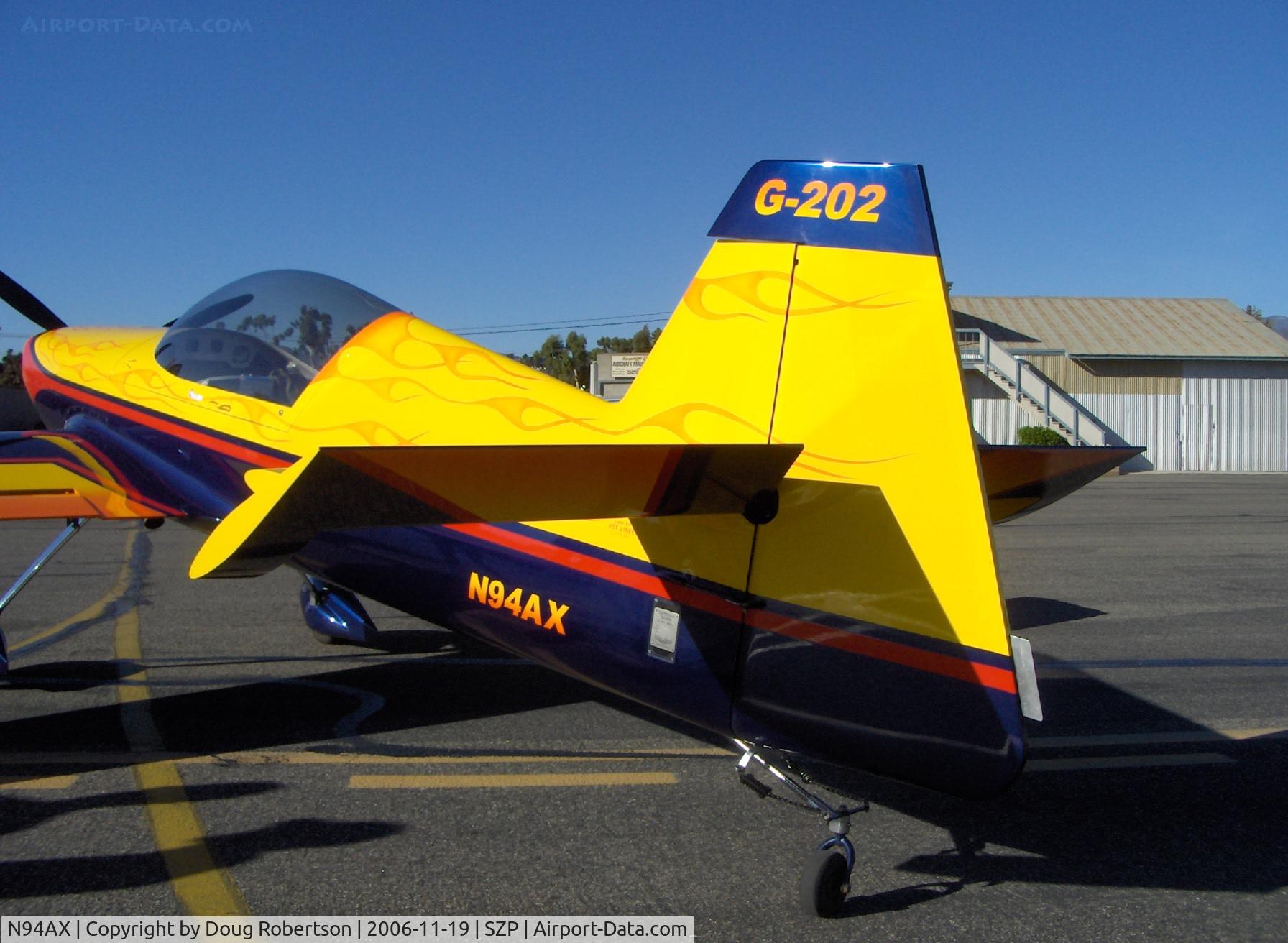 N94AX, 2003 Giles G-202 C/N G202-016, 2003 Giles G-202, Lycoming AEIO-360 180 Hp, tailwheel