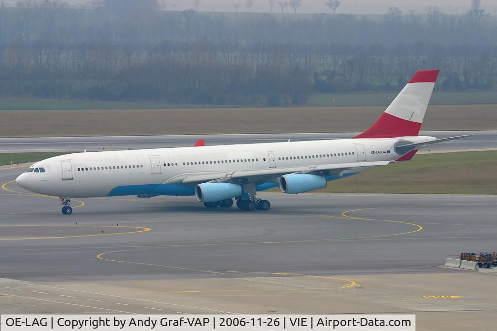 OE-LAG, 1995 Airbus A340-212 C/N 075, A340-200 ex Austrian AL