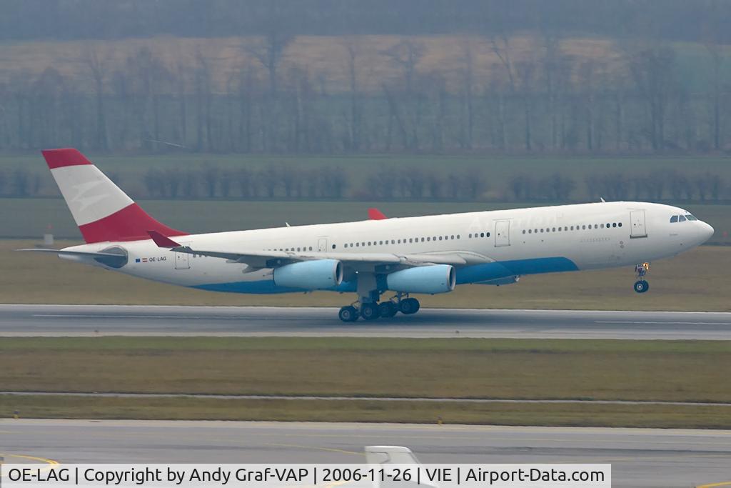 OE-LAG, 1995 Airbus A340-212 C/N 075, A340-200 ex Austrian AL