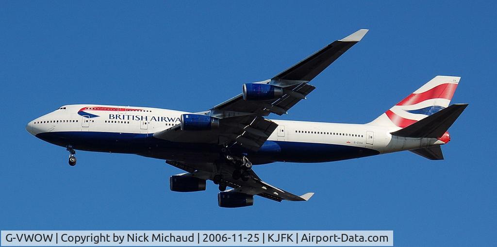 G-VWOW, 2001 Boeing 747-41R C/N 32745, Landing on 31R