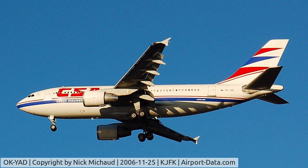 OK-YAD, 1993 Airbus A310-325/ET C/N 674, Landing 31R on a perfect NYC day
