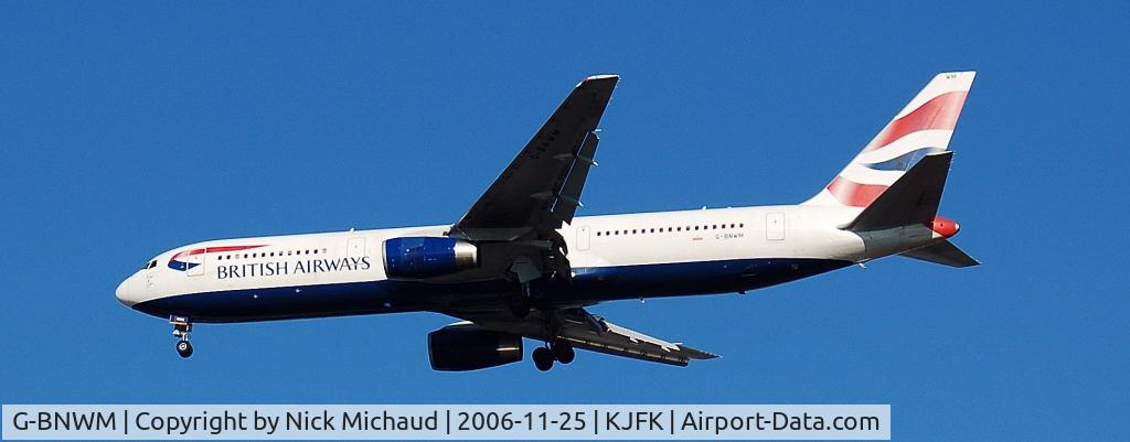 G-BNWM, 1991 Boeing 767-336 C/N 25204, Landing 31R