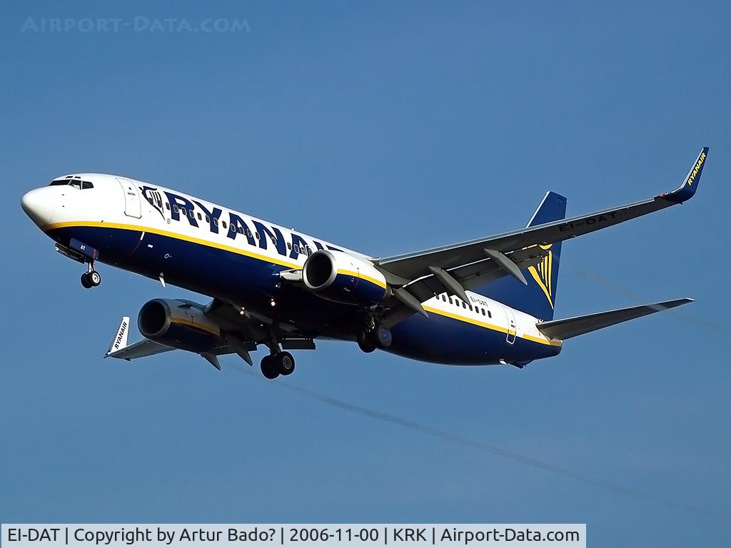 EI-DAT, 2003 Boeing 737-8AS C/N 33554, Ryanair