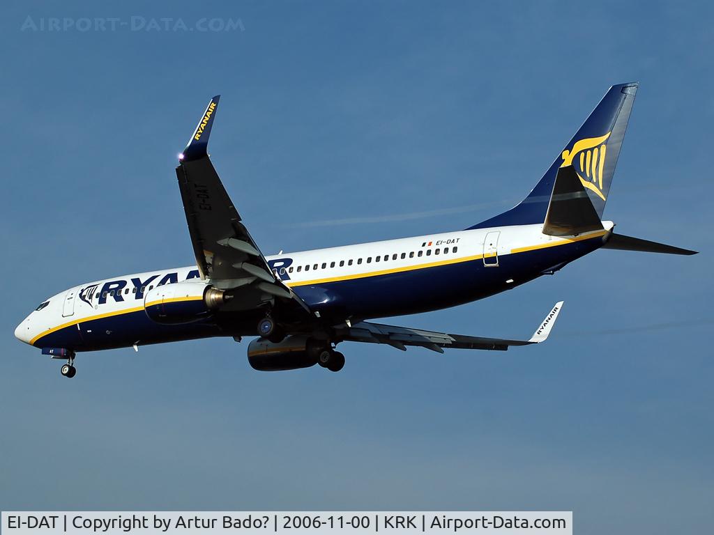 EI-DAT, 2003 Boeing 737-8AS C/N 33554, Ryanair
