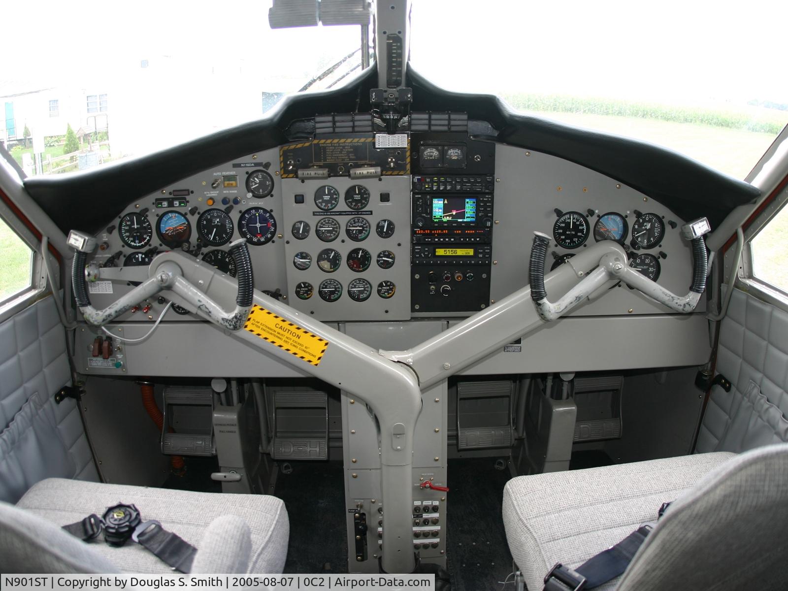 N901ST, 1969 De Havilland Canada DHC-6-200 Twin Otter C/N 208, cockpit after aircraft overhaul in 2005