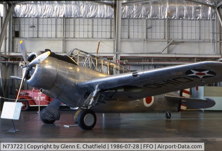 N73722, 1939 North American O-47B C/N 51-1025, O-47B 37-0112 at the Air Force Museum
