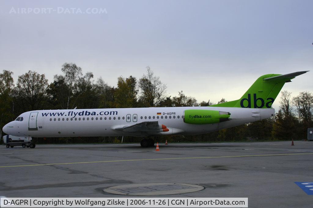 D-AGPR, 1992 Fokker 100 (F-28-0100) C/N 11391, visitor