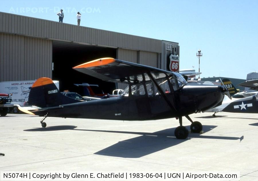 N5074H, 1950 Cessna 305A C/N 21091, 51-1417 in town for an air show