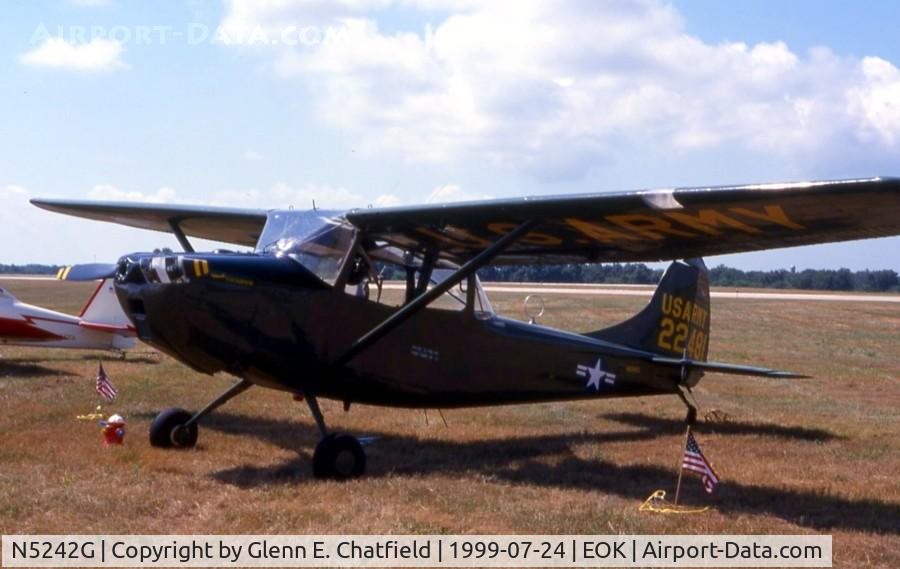 N5242G, 1951 Cessna 305A C/N 22461, L-19A/O-1A 51-4601 at the Liason Bird fly-in
